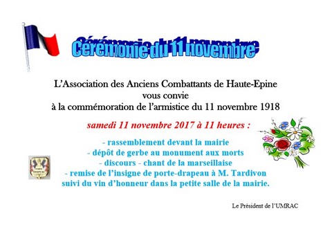 11 novembre 2017